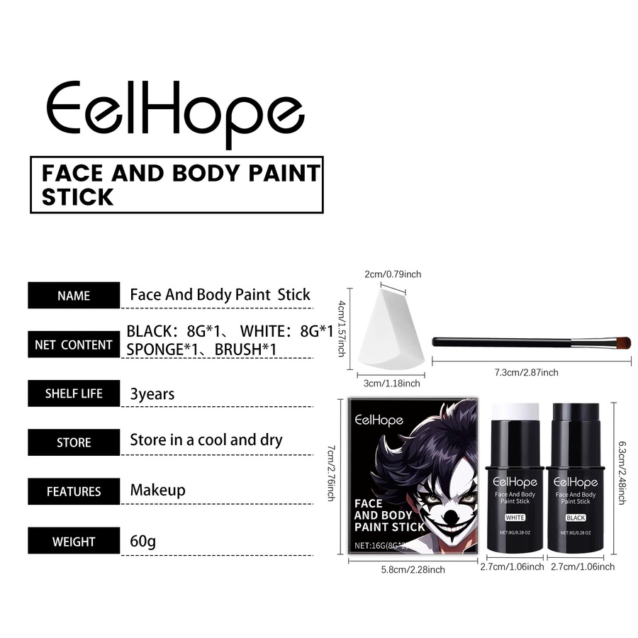 EELHOPE Körper- und Gesichtsbemalungsstift, Unisex - Bild 5