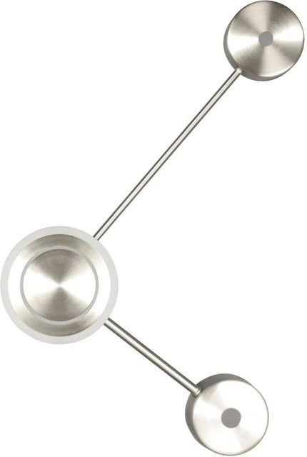 Licht-Erlebnisse LED Wandleuchte aus Aluminium in Silber, dimmbar, Höhe: 44 cm, Breite: 40 cm, Tiefe: 12 cm, warmweiß 3000 K - Bild 1