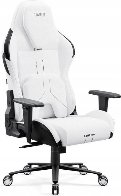DIABLO CHAIRS X.ONE PRIME Ergonomischer Gaming-Sessel aus Stoff in Ghosted White Weiß - Bild 1