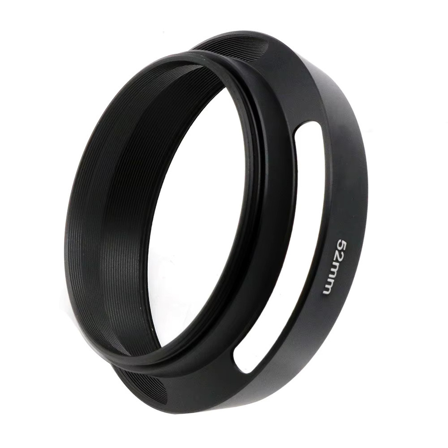 LingoFoto Kamera-Gegenlichtblende in Schwarz, belüftet und einschraubbar für verschiedene Filterdurchmesser von 35 mm bis 82 mm - Bild 3
