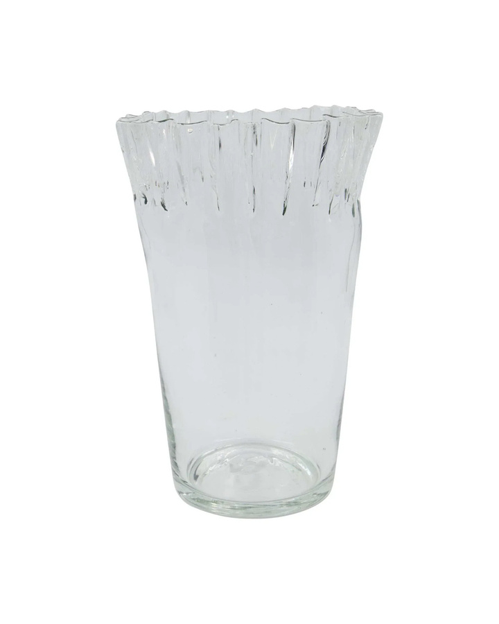 House Doctor Vase Fold aus klarem Glas, transparent, Höhe: 28 cm - Bild 1