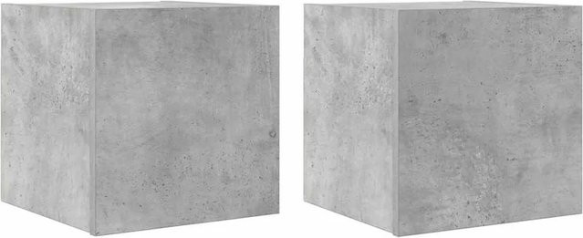 vidaXL TV-Wandschränke 2er-Set Betongrau, B/T/H: 30,5 x 30 x 30 cm - Bild 1
