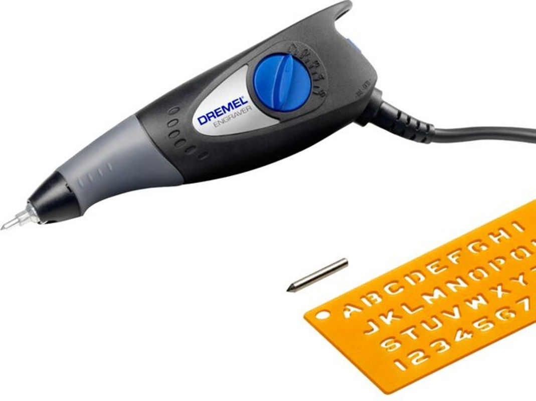 Dremel Gravierer 290-1 Kompaktwerkzeug mit Zubehör und Schablone, Mehrfarbig - Bild 6