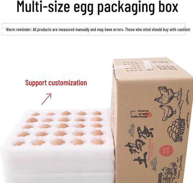 Pickerr EPE-Schaum Eierkarton Set in Braun mit 50 Buckle Large Trays und 10 Karton-Sets zur stoßsicheren Verpackung - Bild 1