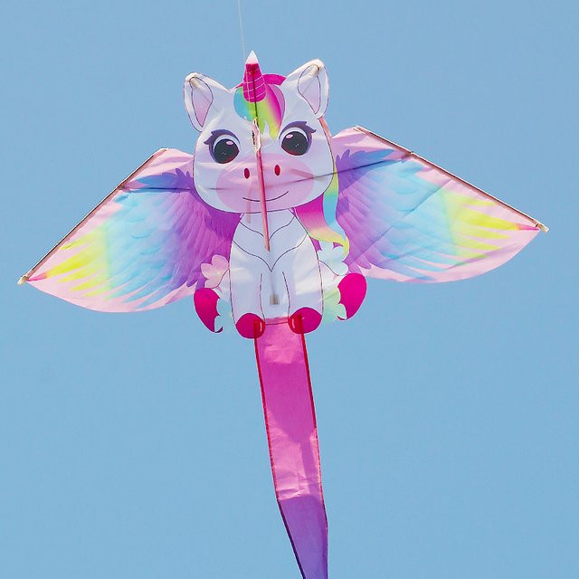 Yongjian Pink Unicorn Kite, Drachen, Rosa / Pink, Einhorn, Fantasy - Bild 1
