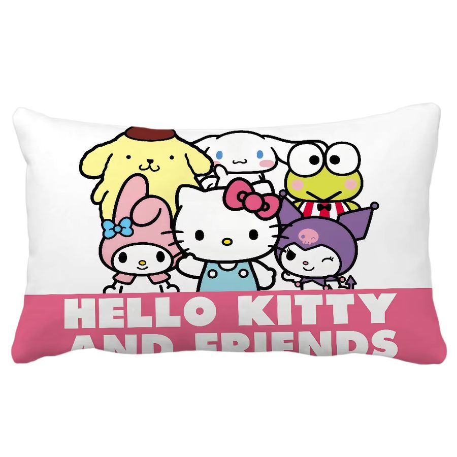 Sanrio Kissenbezug Rechteckig mit Kuromi und Hello Kitty Motiv in Multicolor - Bild 6