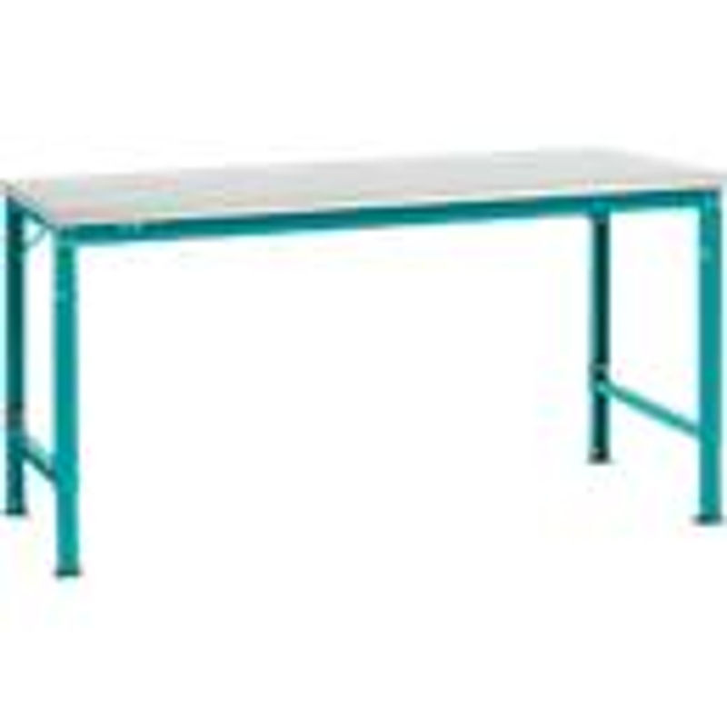 Manuflex Grundtisch UNIVERSAL Spezial aus Kunststoff in Lichtgrau und Wasserblau, B: 175 cm, T: 100 cm - Bild 2