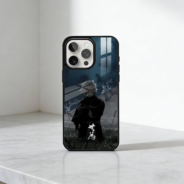 Magnetische Handyhülle G-Gabimaru H-Hells Paradise für iPhone 17, 16, 15, 14, 13 Plus, Pro Max mit MagSafe für kabelloses Laden in Schwarz - Bild 1