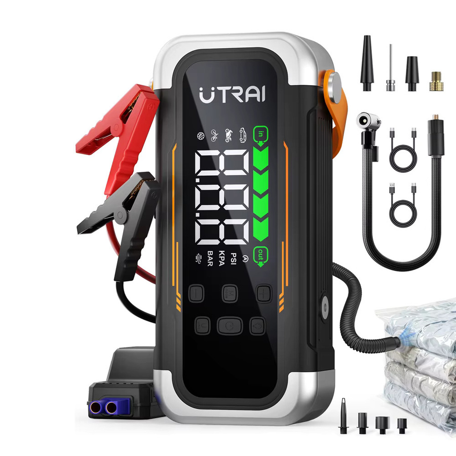 UTRAI 5 in 1 Auto Starthilfe mit 6000A Batterie Booster, 150PSI Luftpumpe und 30W Power Bank - Bild 7