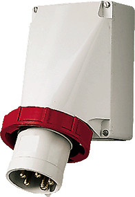Mennekes CEE-Gerätestecker 5-polig 125A 400V rot IP67 weiß - Bild 1