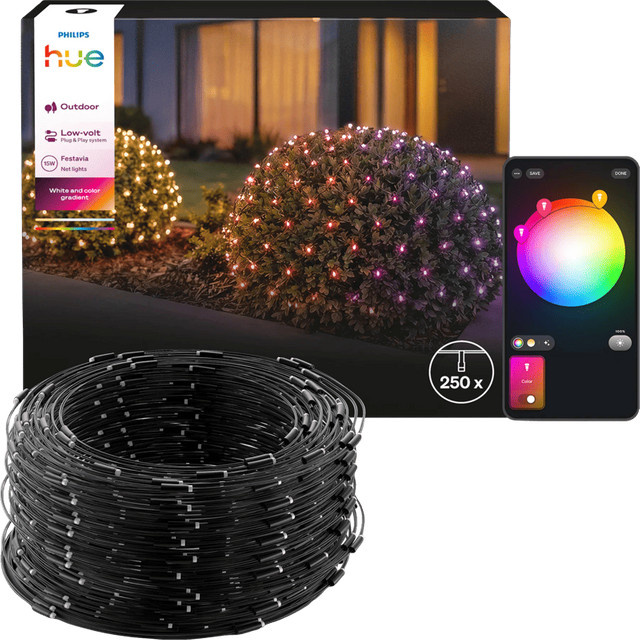Philips Hue Festavia LED Lichtnetz Multicolor B: 3,45 m, H: 1 m - Bild 1