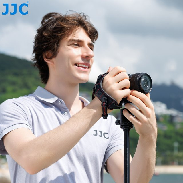 JJC Kamera Handschlaufe für DSLR und spiegellose Kameras in Schwarz - Bild 1