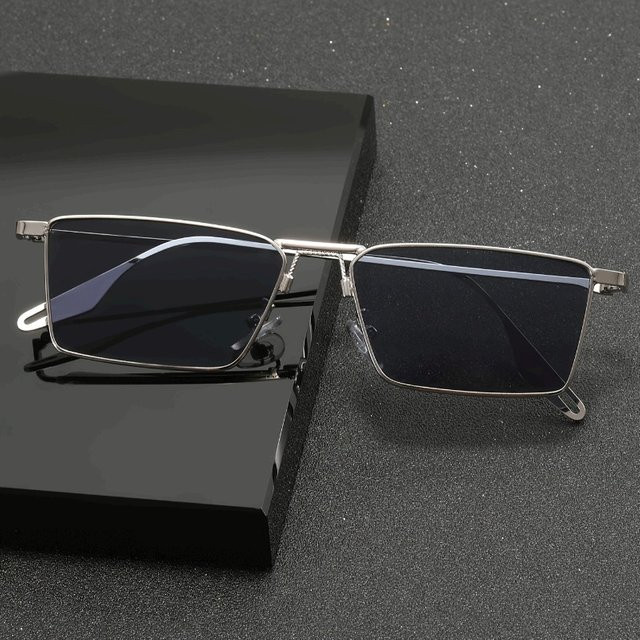 DIXSG Korrektionsbrille, Vollrand, rechteckig, Metall, Unisex - Bild 1