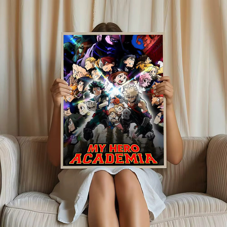 Kayou My Hero Academia Anime Poster, dekorative Illustration in Mehrfarbig, modernes Wandgemälde aus Papier - Bild 5