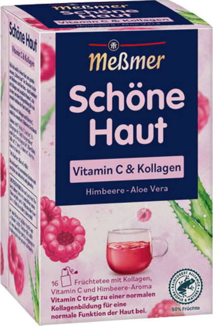 Meßmer Schöne Haut Himbeere-Aloe Vera, Kräutertee, Teebeutel, 40g - Bild 1