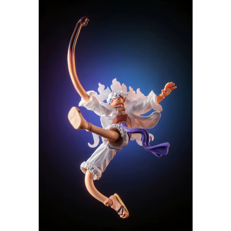 Bandai One Piece Luffy, Actionfigur, Maßstab 1:12, weiße Jacke mit langen Ärmeln - Bild 2