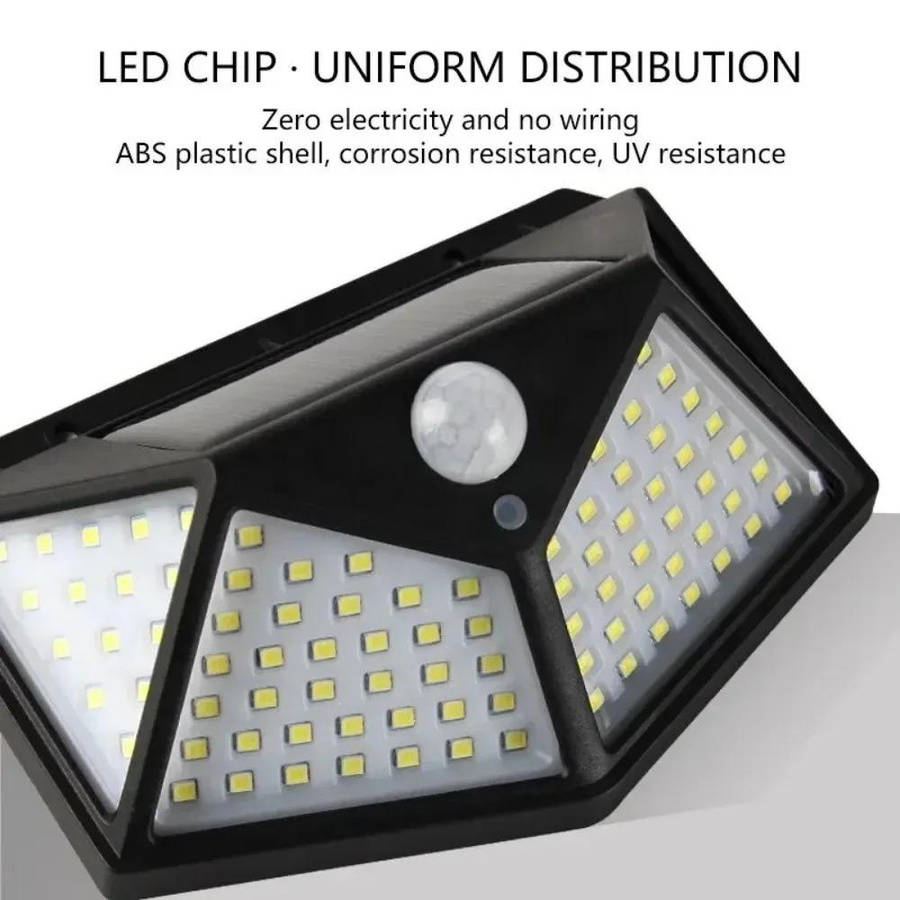 LIUXING Solar-LED-Wandstraßenlampe mit Bewegungsmelder und 3 Beleuchtungsmodi, wasserdichte Außenbeleuchtung für Garten und Treppen, Weiß - Bild 11