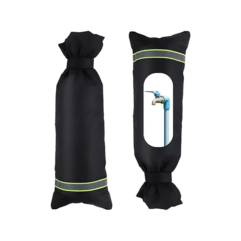 Wasserdichte Outdoor Garten Wasserhahn Abdeckung aus Oxford Polyester in Schwarz - Bild 2