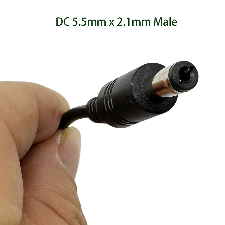 2 Stück UpperFu Umkehrpolaritäts-Stromumwandlungskabel DC 5,5mm x 2,1mm in Schwarz für Tastatur, Gitarre, Klavier und Effektpedale - Bild 4