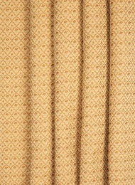 Quenin Stoff Myosotis Doré mit floralem Muster in Gold und Beige - Bild 1