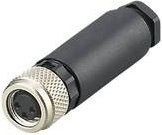 ifm Electronic E12357 Sensor-Aktor-Steckverbinder, unkonfektioniertierte Buchse, gerade, 3 Polzahl, schwarz - Bild 1