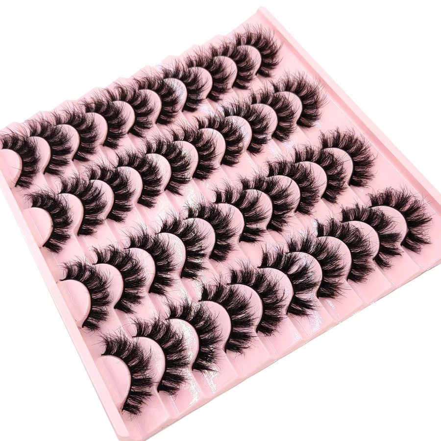 AMSDCN Künstliche Wimpern, 20 Paar, Unisex - Bild 2