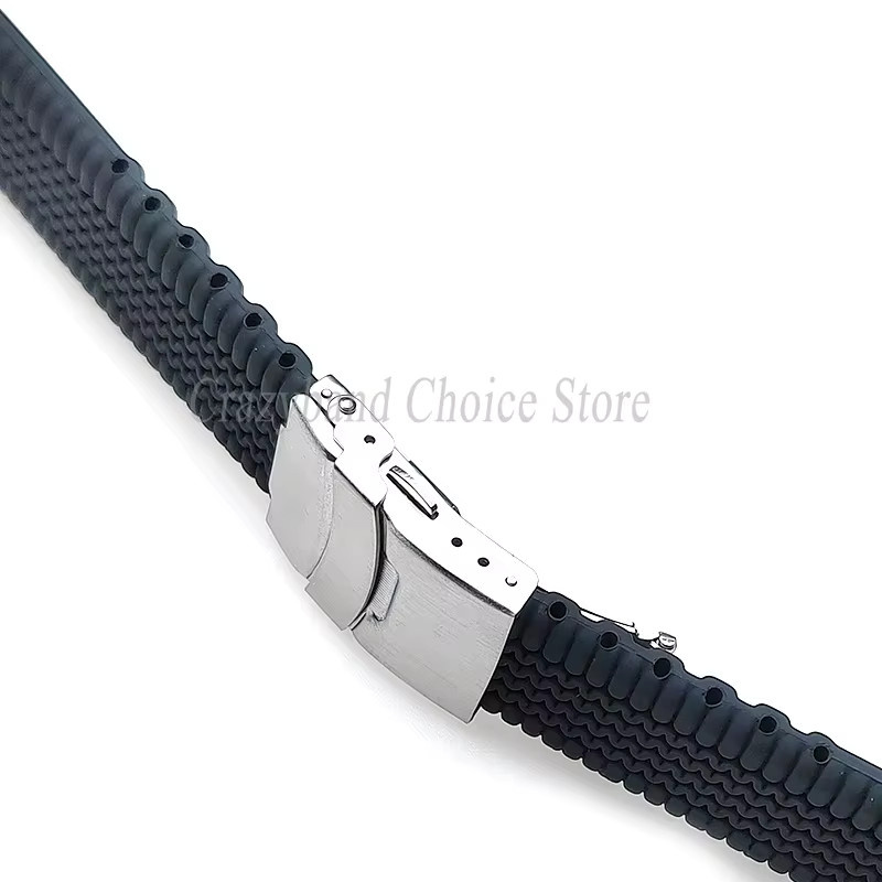 crazyband Uhrenarmband Silikon, Schwarz, Herren - Bild 3