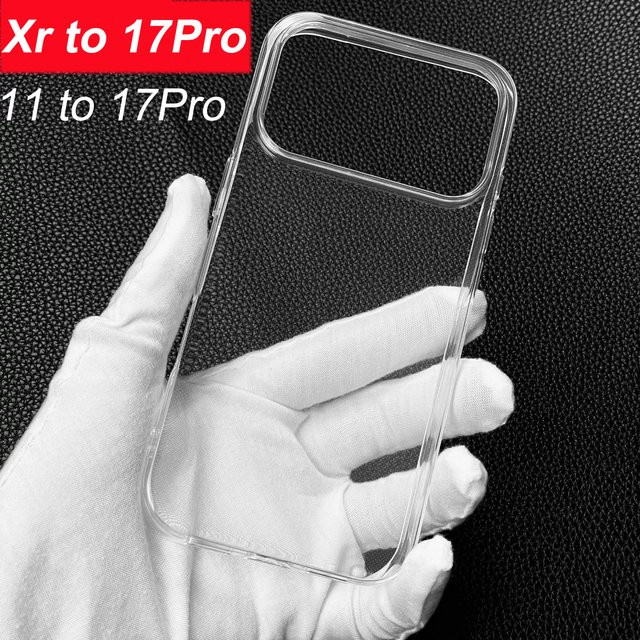Transparente magnetische Handyhülle mit DIY-Loch für iPhone XR bis 17 Pro - Bild 1