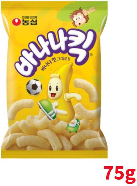 Nongshim Koreanischer Blätterteig-Snack Banana Kick 75 g - Bild 1