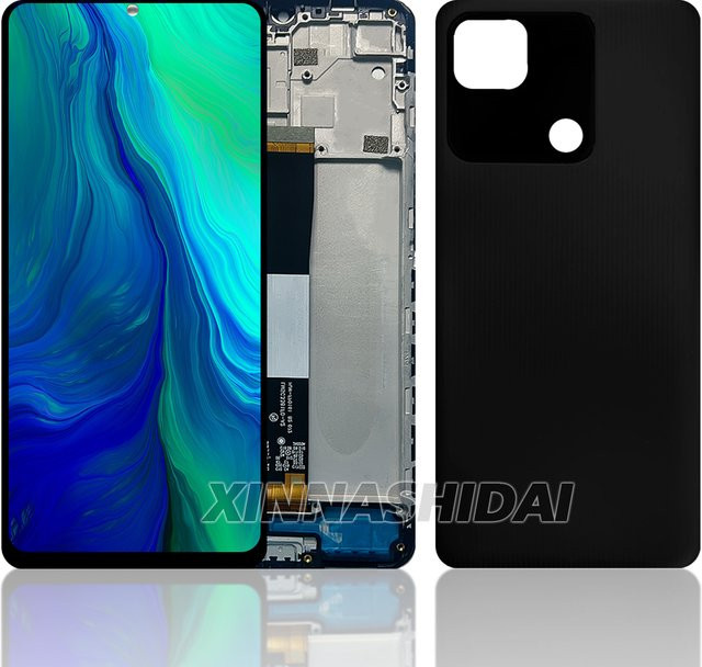Xiaomi Redmi 10A LCD Display Ersatz mit Touchscreen Digitizer Montage und Rahmen in Schwarz - Bild 1