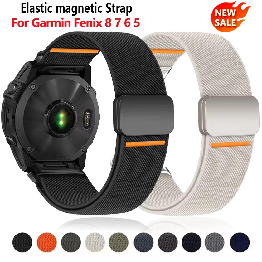 Uhrenarmband Elastisches Magnetarmband, Schwarz, Unisex, 22mm 26mm - Bild 2