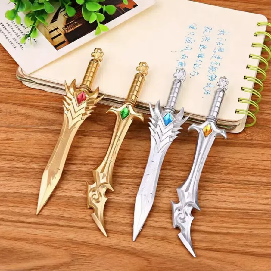 Kreatives Wasserstift-Set in Edelstein- und Schwertform in Gold und Multicolour - Bild 2