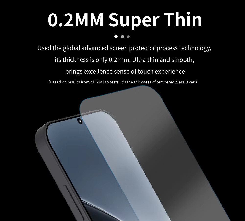 NILLKIN Displayschutzfolie aus gehärtetem Glas mit 9H Härtegrad für Xiaomi 17 Pro, 17 Pro Max und 17 Ultra, transparent - Bild 3