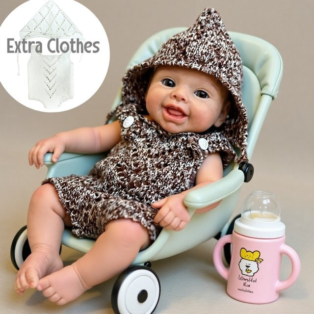 Aizwa Reborn Puppe Mädchen, Silikon, Set / Bundle - Bild 1