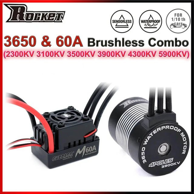 Surpass Hobby Wasserdichter sensorloser bürstenloser Motor M60A ESC, Spielzeugteile - Bild 1
