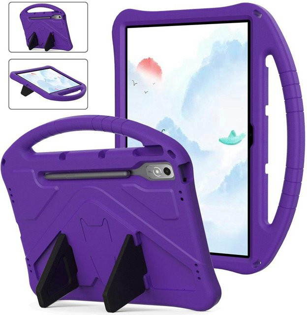 Lenovo Tab P12 Hülle aus Silikon für Kinder in Violett, passend für Xiaoxin Pad Pro 12,7 Zoll TB370FU TB370XU K12 TB240FC TB371FC - Bild 1