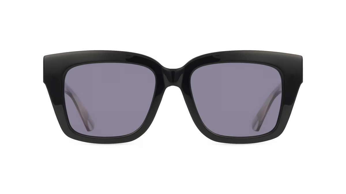 Calvin Klein CK23540S Sonnenbrille, Vollrand, quadratisch, Acetat, Unisex, schwarz - Bild 1