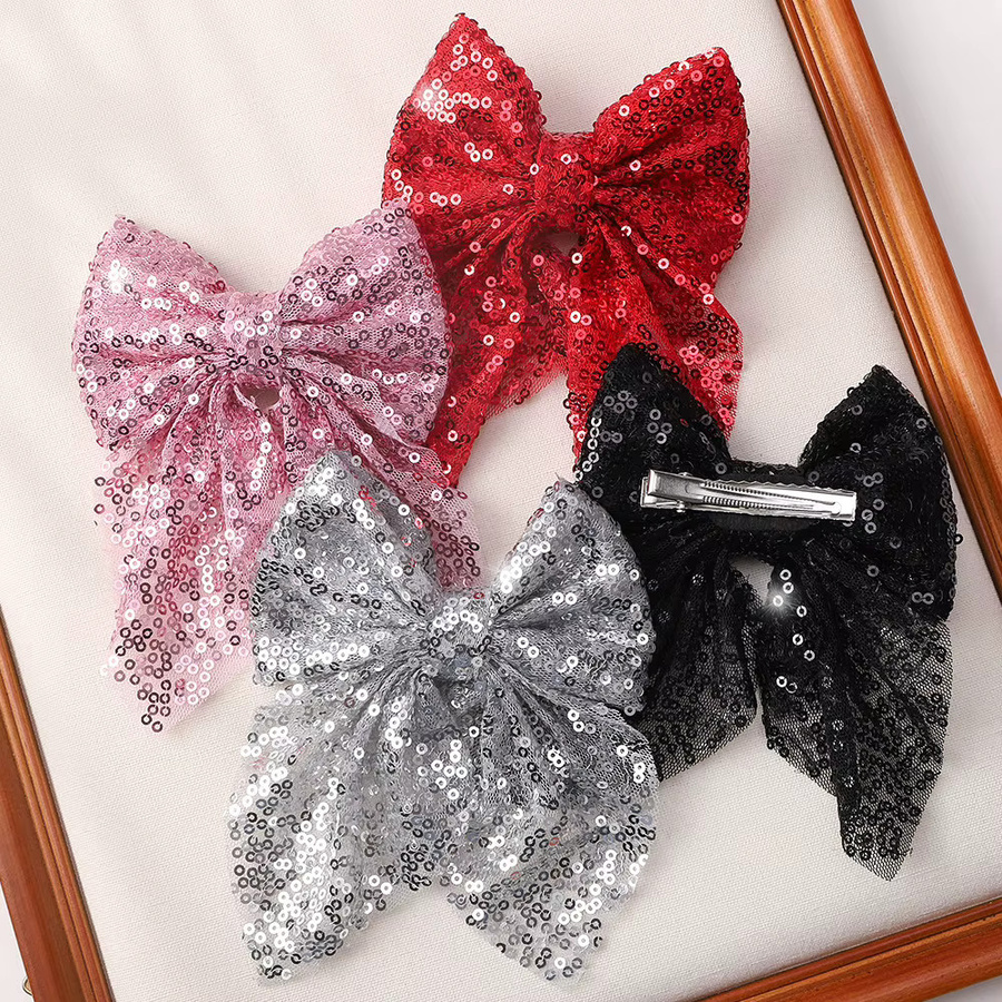 BABY BOWS Haarschleife mit Glitter und Pailletten, 3er-Set, Damen - Bild 3