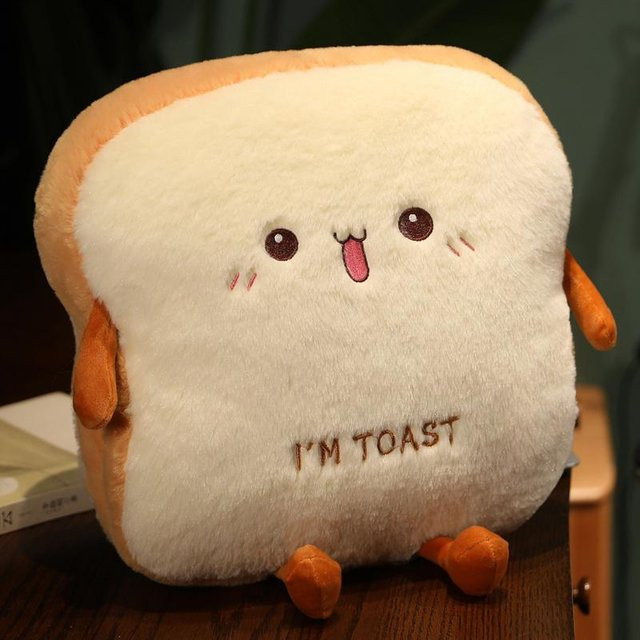 Binchi Fitness Plüsch Toast Kissen, Stofftier, ab 14 Jahren - Bild 1