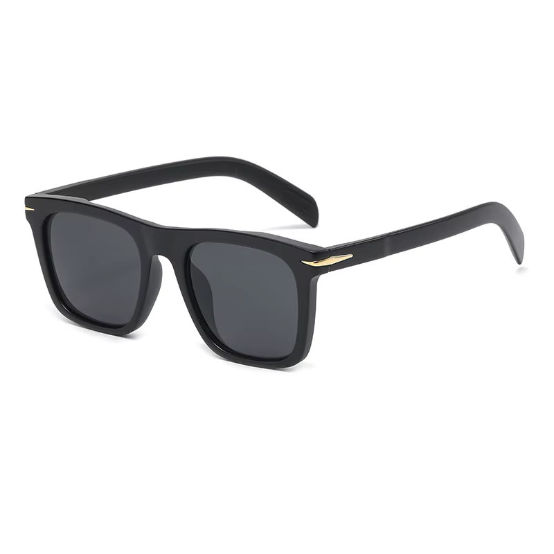 ShangeWFJia Sonnenbrille, quadratisch, Vollrand, Kunststoff, schwarz, Unisex - Bild 1
