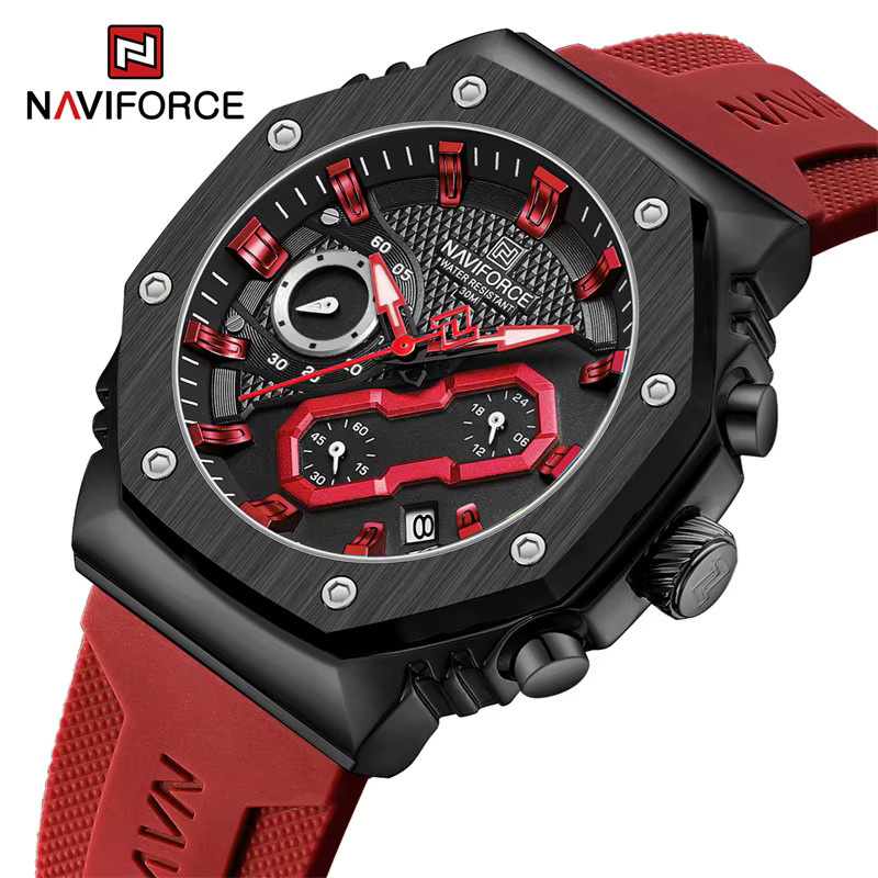 NAVIFORCE Armbanduhr, Quarz, Silikonarmband, Schwarz, Damen - Bild 3