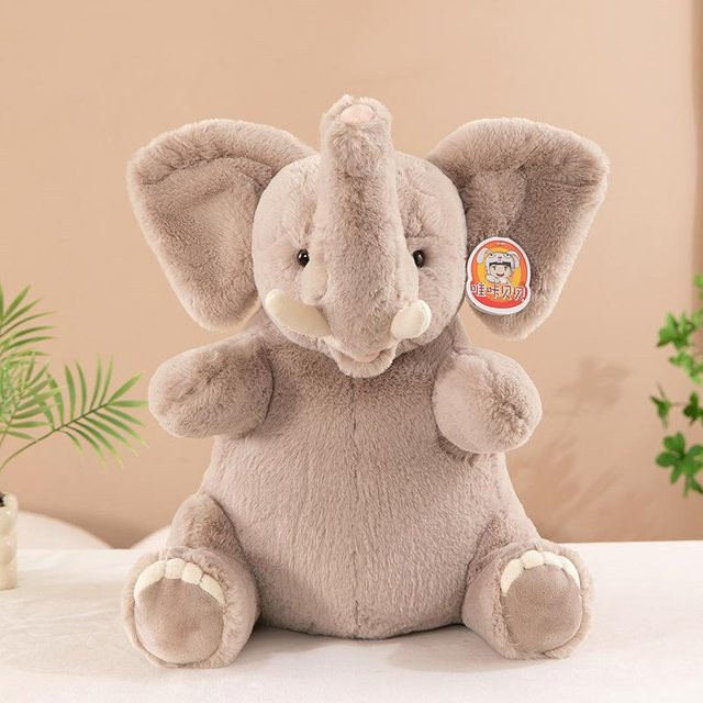 Simulation vica Baby-Elefant Plüschtier, kamelfarben - Bild 1