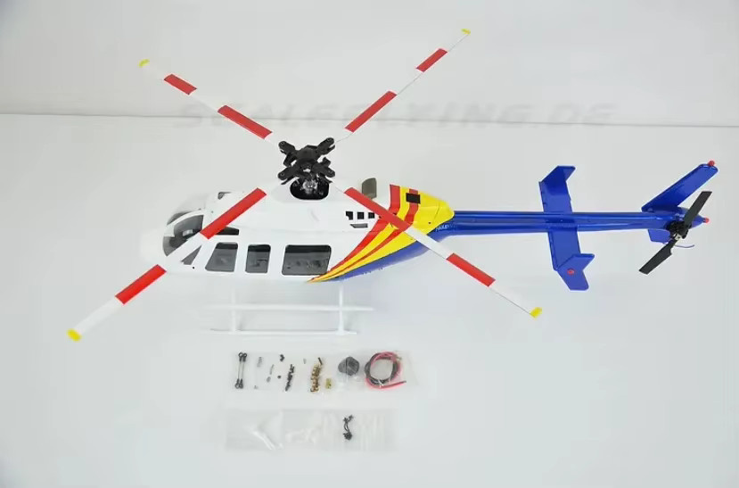 FLIGHT-MODEL.COM Bell-407 RC-Hubschrauber, Glasfaser, 470-Größe - Bild 2