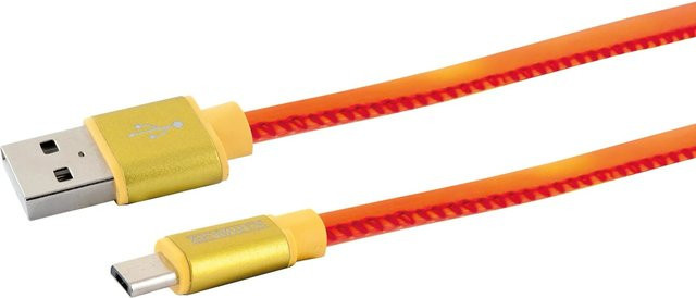 Schwaiger USB Sync und Ladekabel USB 2.0 Typ A auf Micro USB in Chamäleon Multicolor, 1,5 m - Bild 1