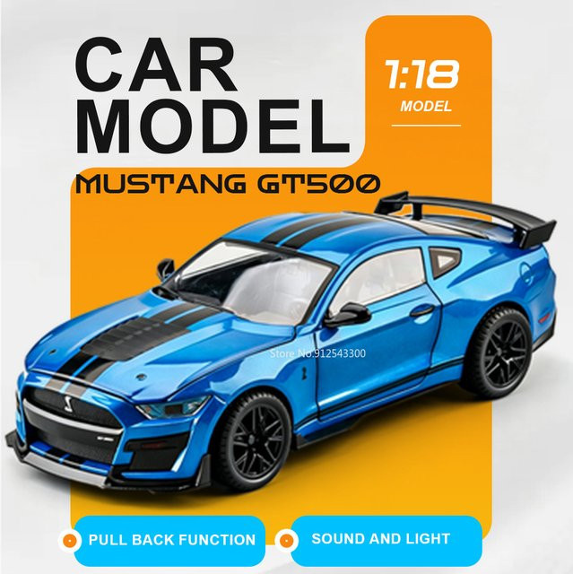 RMZ city Mustang GT500 Lada 2107 Automodell, 1:18, mit Licht und Sound - Bild 1