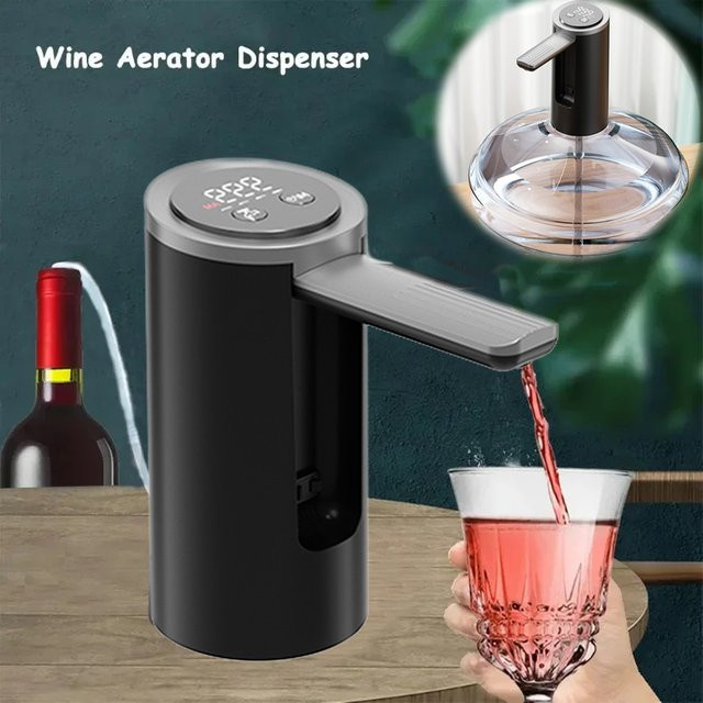 Intelligenter quantitativer Alkoholspender und professioneller Whisky-Pumpspender als verstellbarer und faltbarer Weindekanter in Schwarz - Bild 1