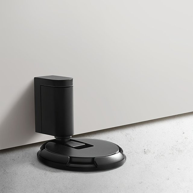 Winddichter unsichtbarer Türstopper von XMSJ mit Saugnapfbasis und polierter Metalloberfläche für Schlafzimmer und Badezimmer - Bild 1