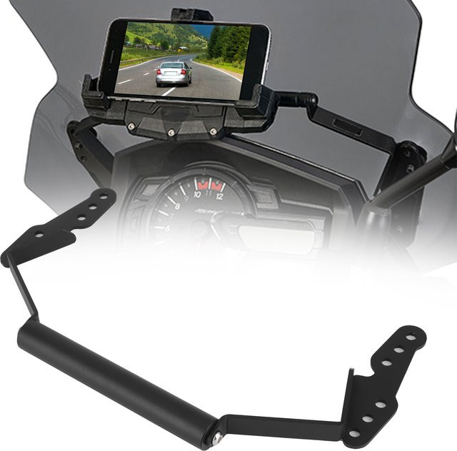 GPS-Halterung für Motorrad Navigation und Smartphone passend für Suzuki V-Strom DL1000 2014-2019 in Schwarz - Bild 1
