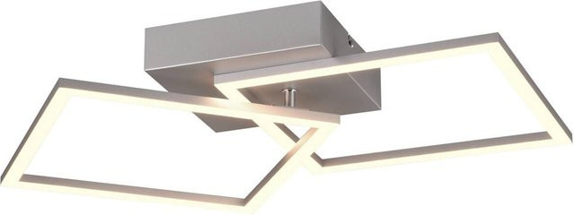 Reality LED-Deckenleuchte Trail Titanfarbig Metall B/H/T: 60 x 7 x 35 cm - Bild 1