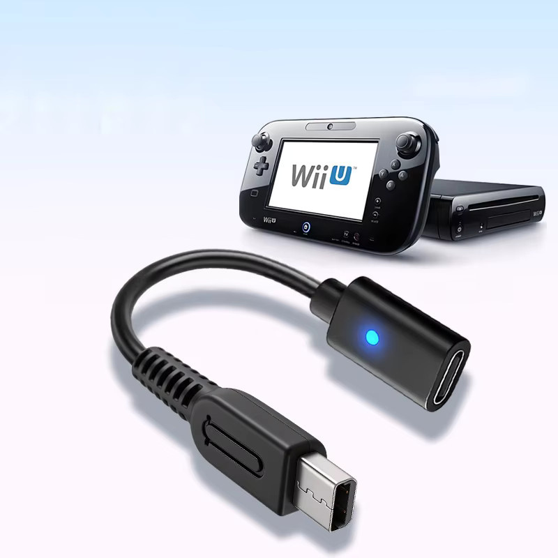 OULLX USB-C Ladekabel für Nintendo Wii U Spielcontroller in Schwarz - Bild 4